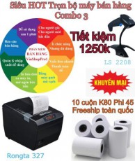 Combo 3 – Trọn bộ phần mềm quản lý VinshopPro1 + máy bán hàng 3.950K Tiết kiệm 1250K